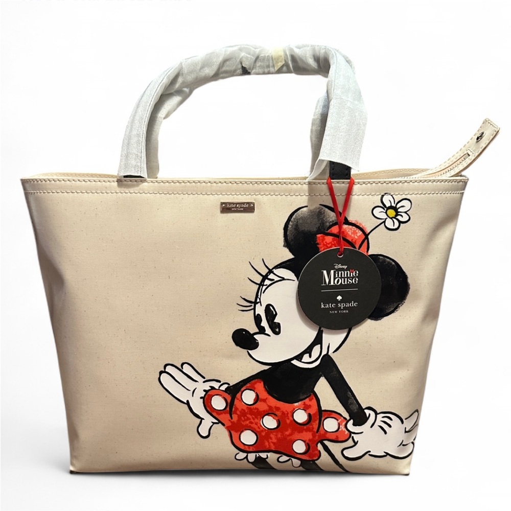 KATE SPADE x DISNEY Minnie Mouse FRANCIS Large Tote & LACEY Large Wallet New NWT